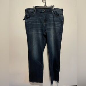 NWT Banana Republic SLIM TRAVELER JEAN  42x 34 Dark wash